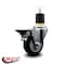 Service Caster 3.5'' Black Poly Swivel 1-7/8'' Expanding Stem Caster with Brake SCC-EX20S3514-PPUB-BLK-PLB-178 - alternate 3